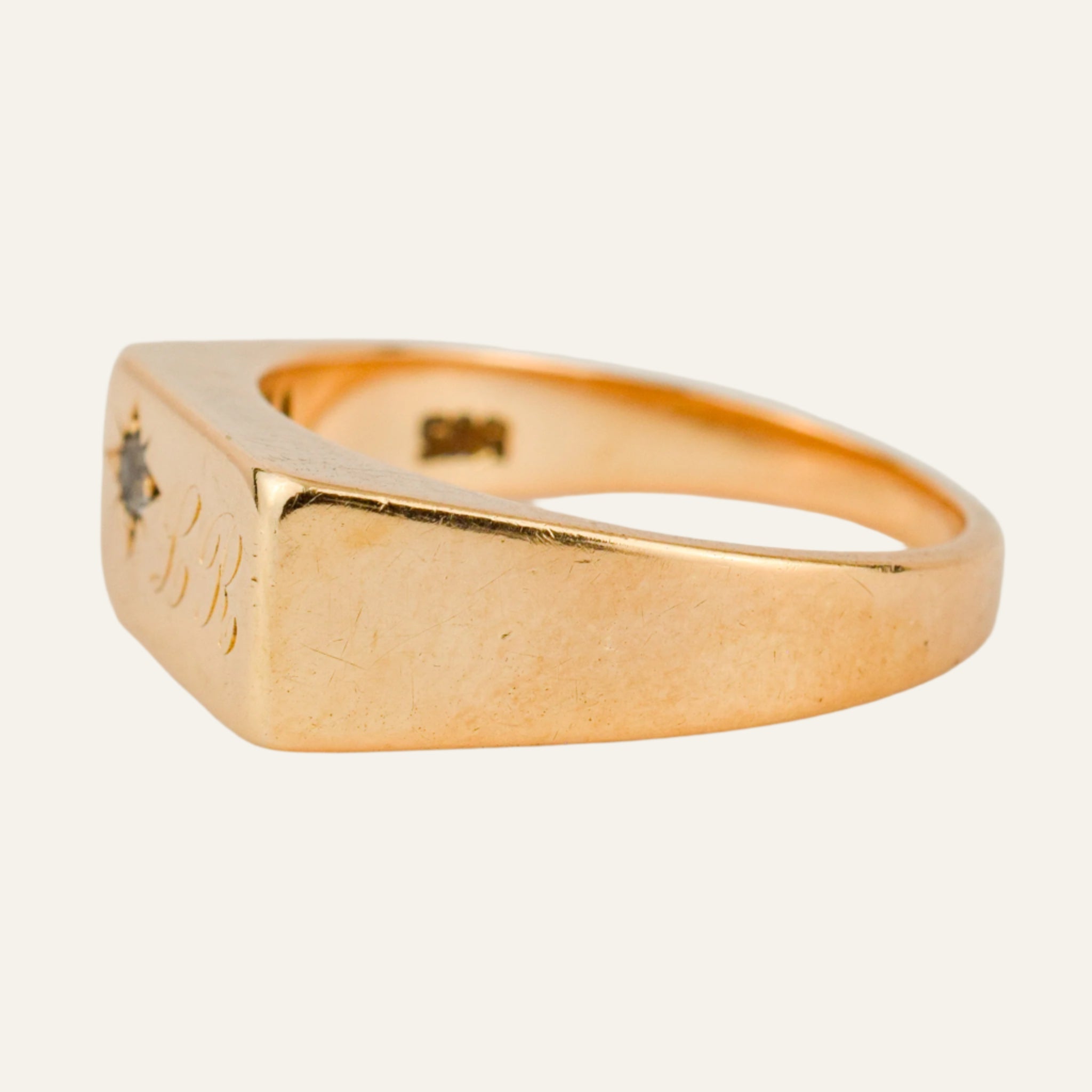'LR' Signet Ring