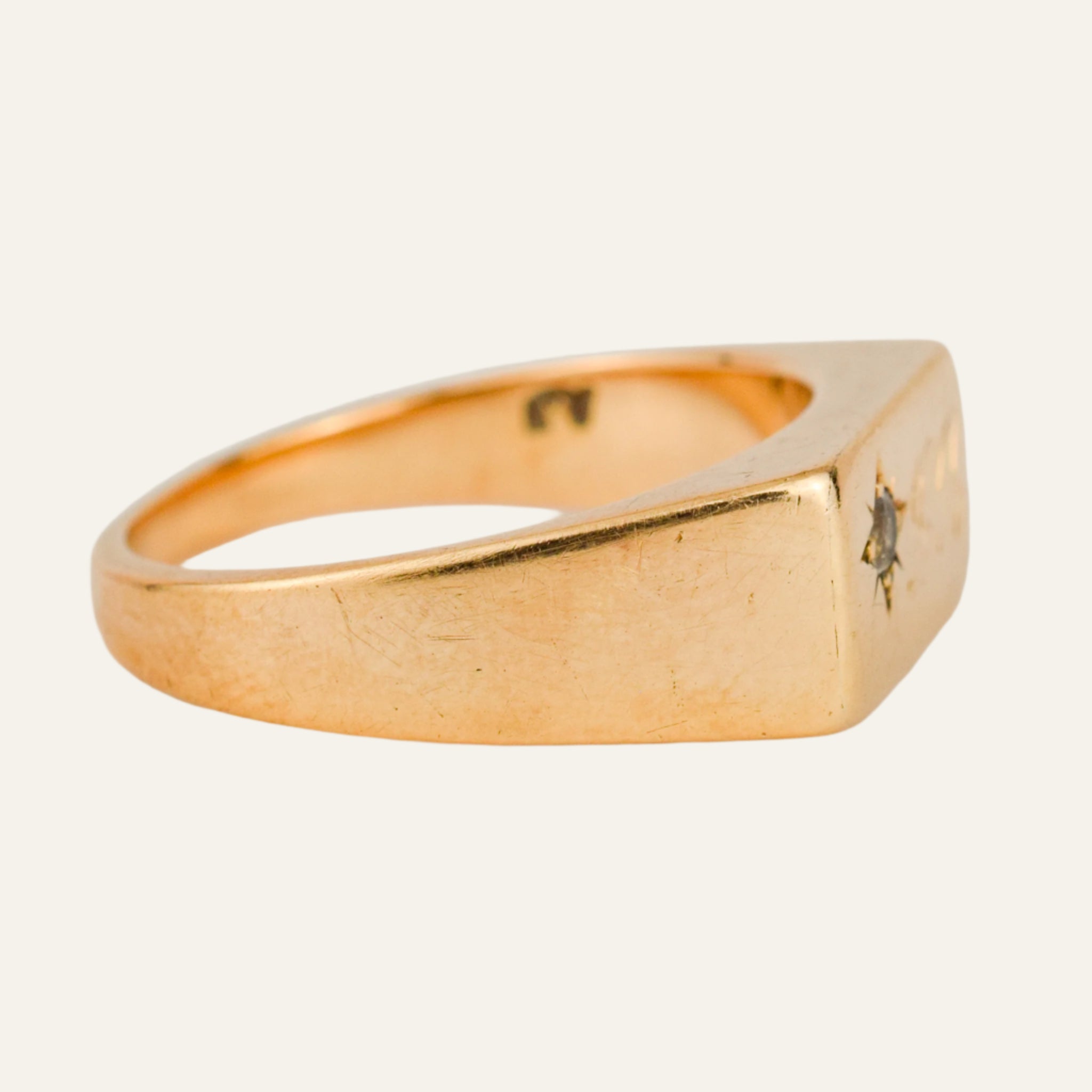 'LR' Signet Ring