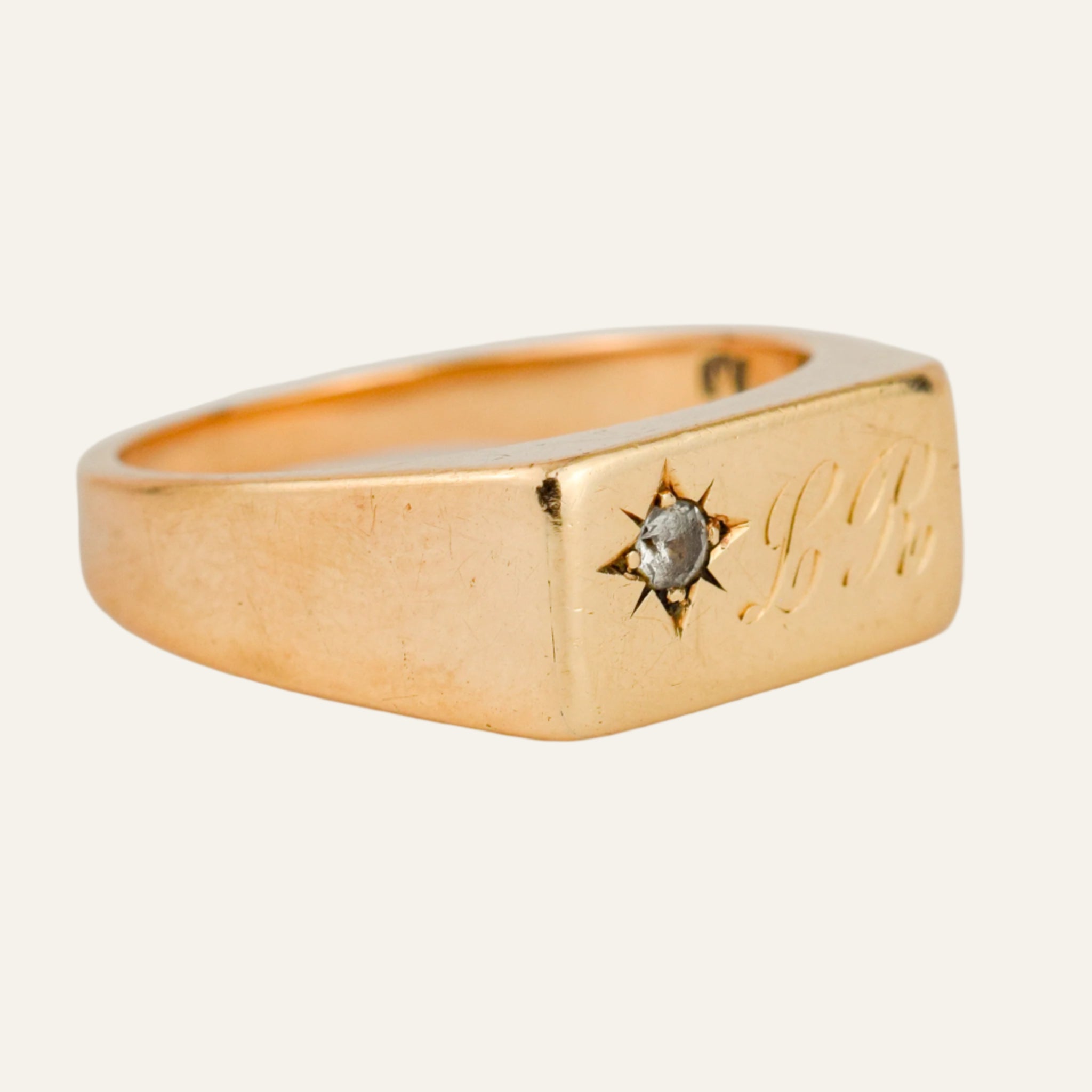 'LR' Signet Ring