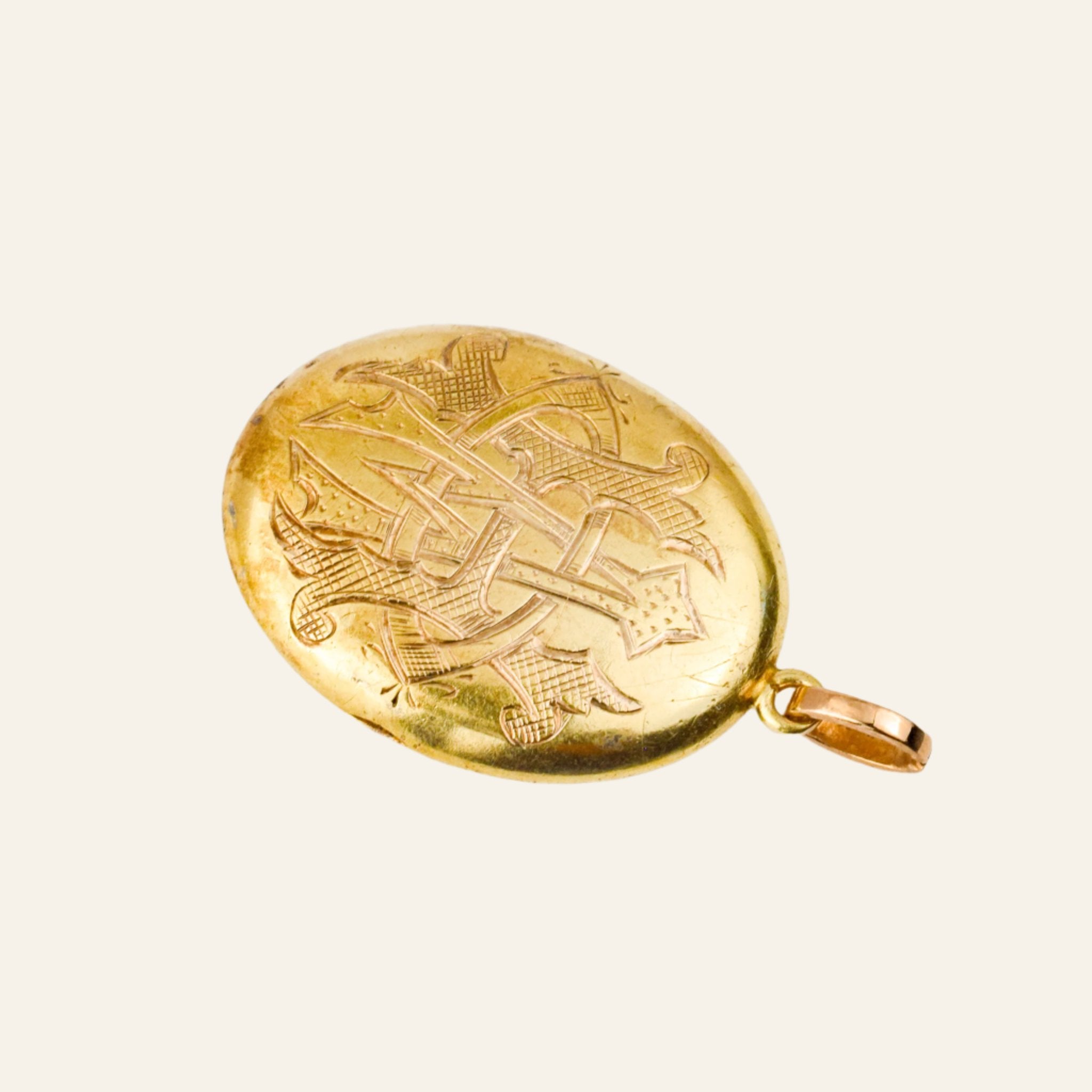 Antique 'HA' locket