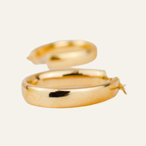 30.4 mm Oval Hoop Earrings