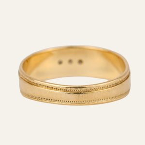 Horizontal Diamond Trilogy Ring