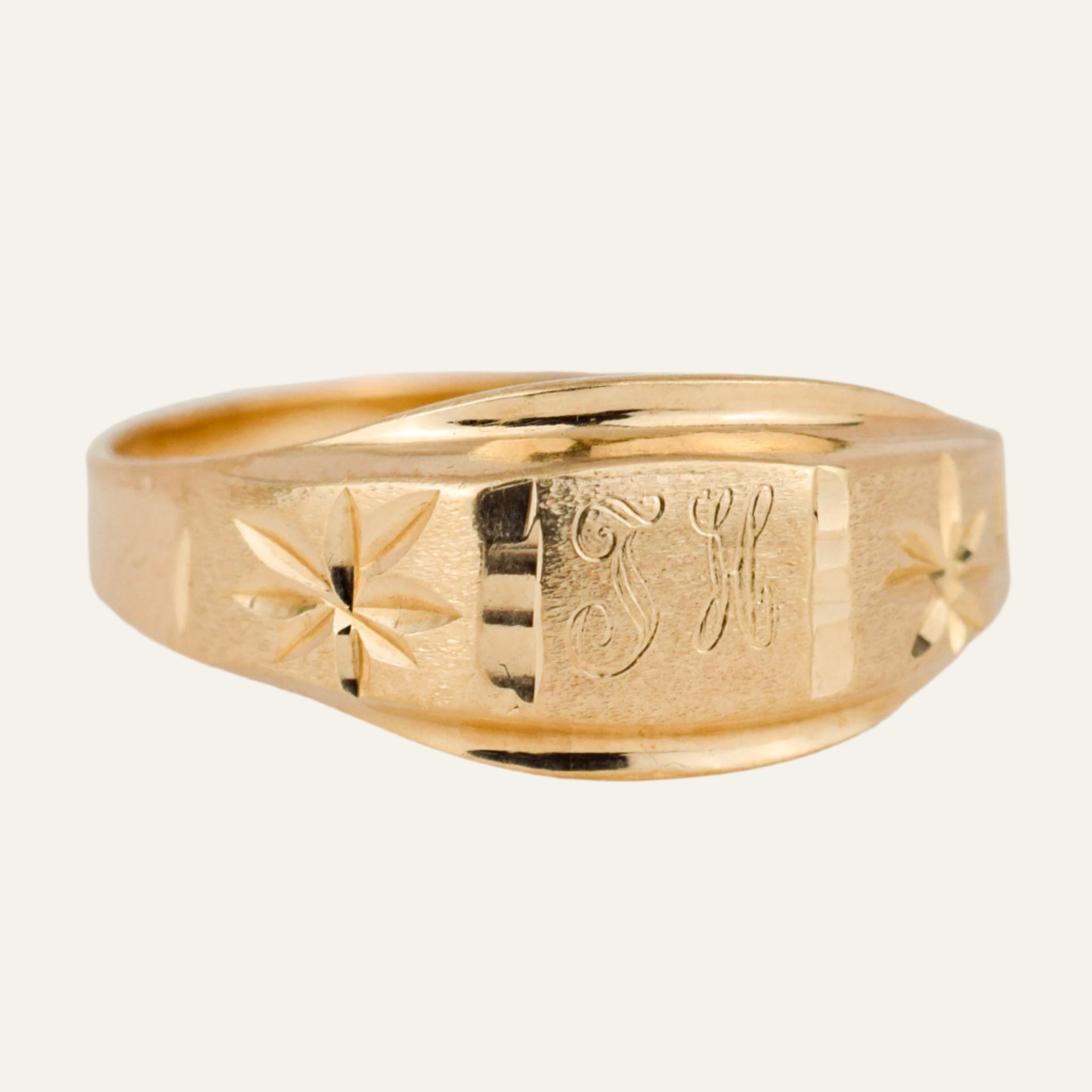 'TH' Signet Ring