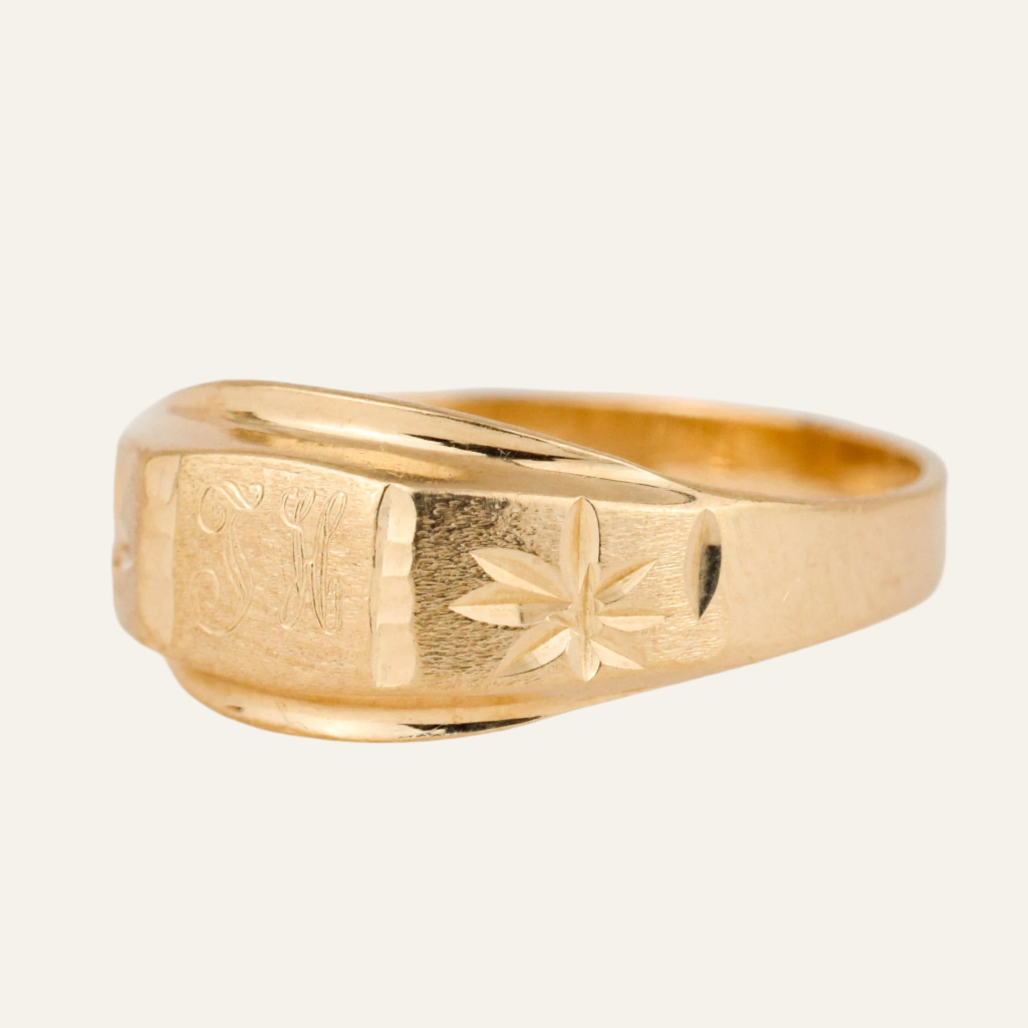 'TH' Signet Ring