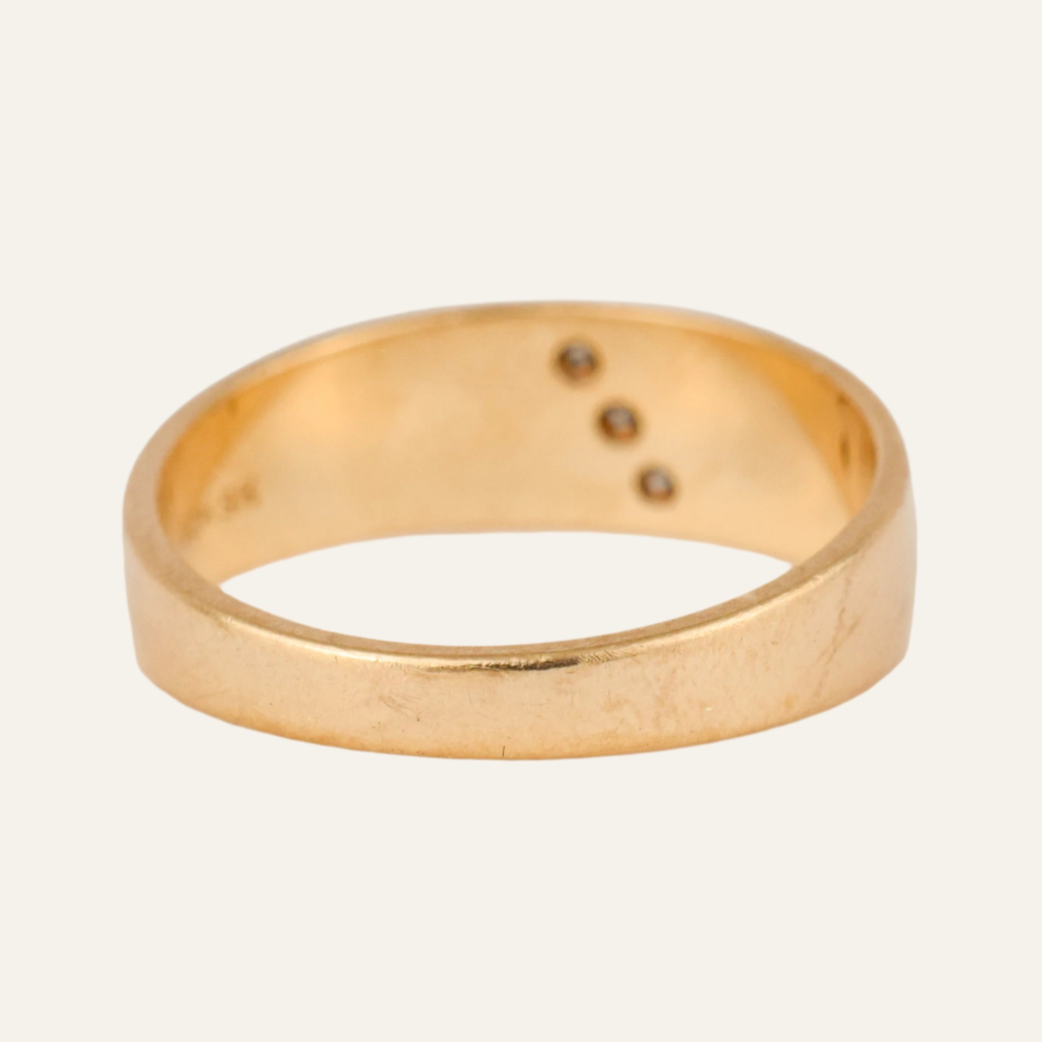 Vertical Diamond Trilogy Ring
