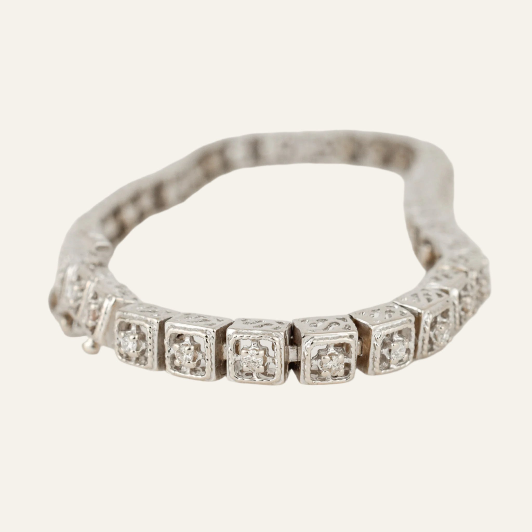 7 1/4" Antique Diamond Bracelet