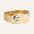 Diamond Plain Signet