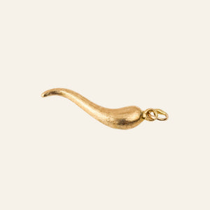vintage Textured Cornicello Pendant