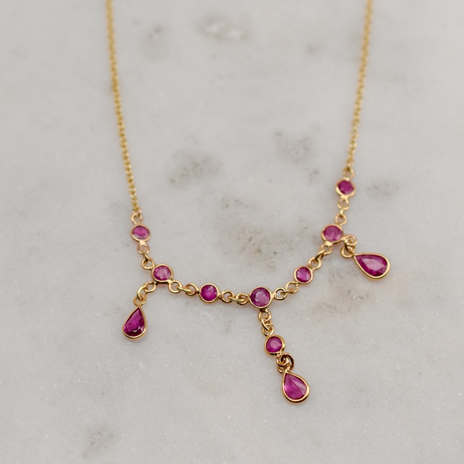 16.25" Ruby Necklace