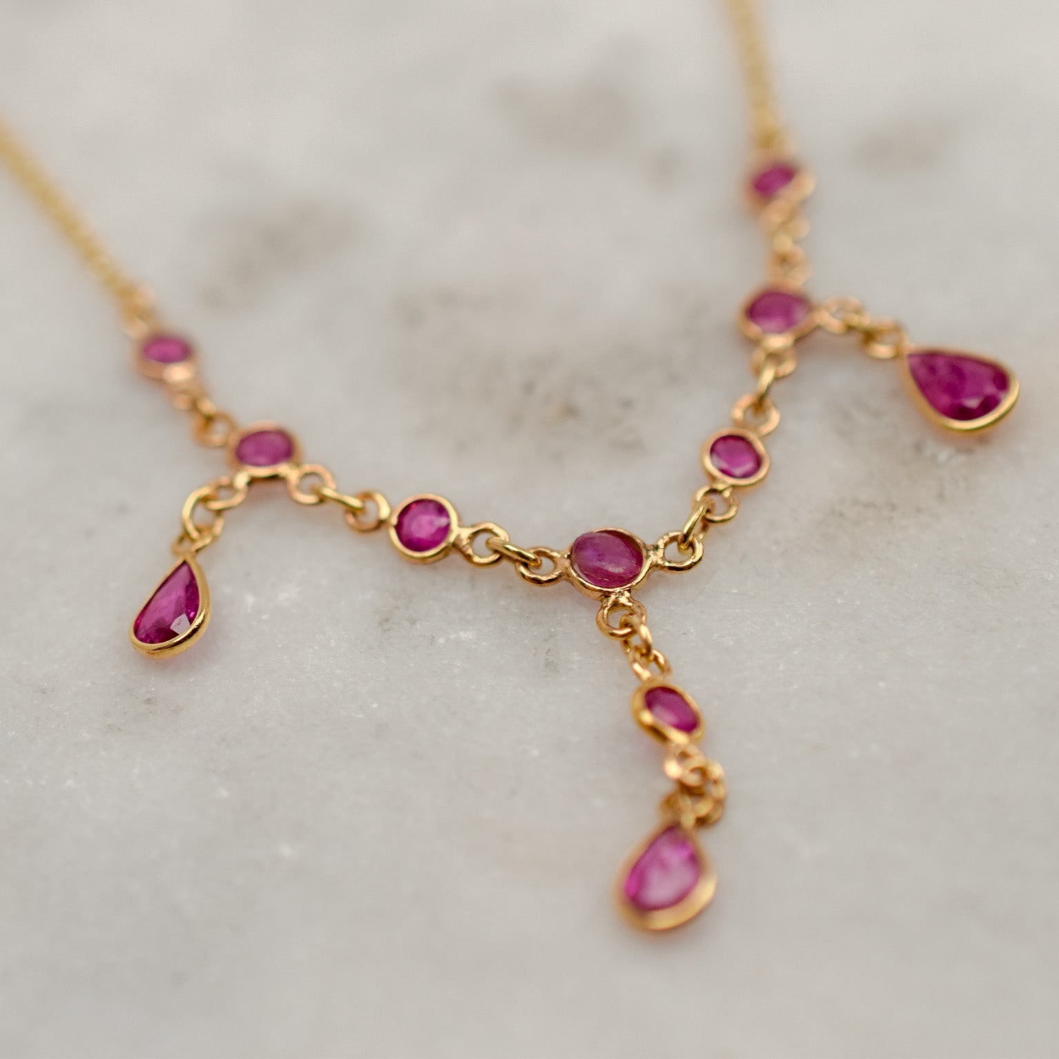 16.25" Ruby Necklace
