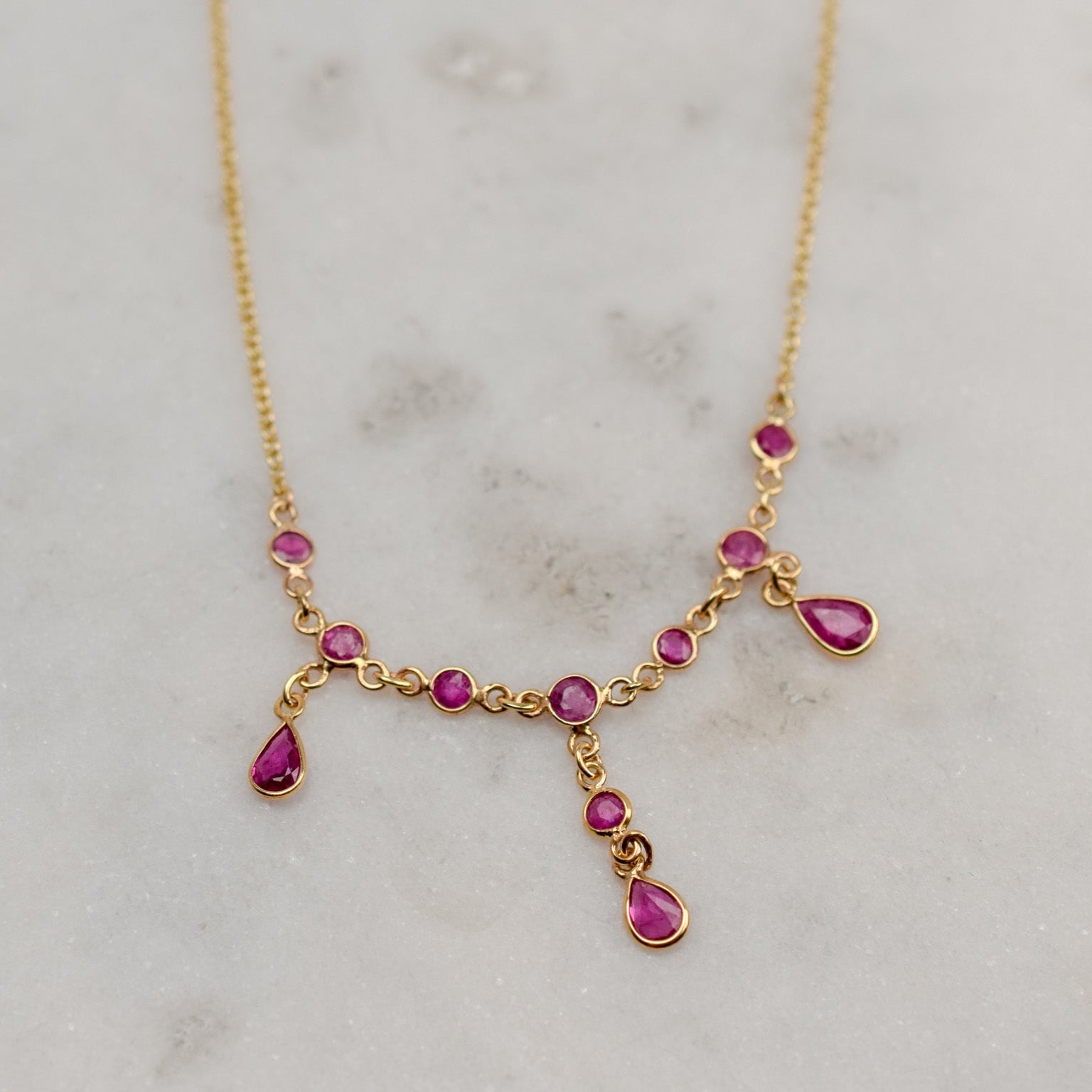 16.25" Ruby Necklace