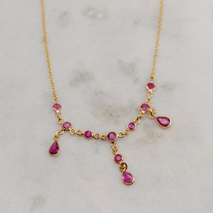 16.25" Ruby Necklace