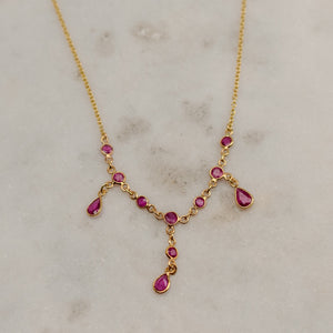 16.25" Ruby Necklace
