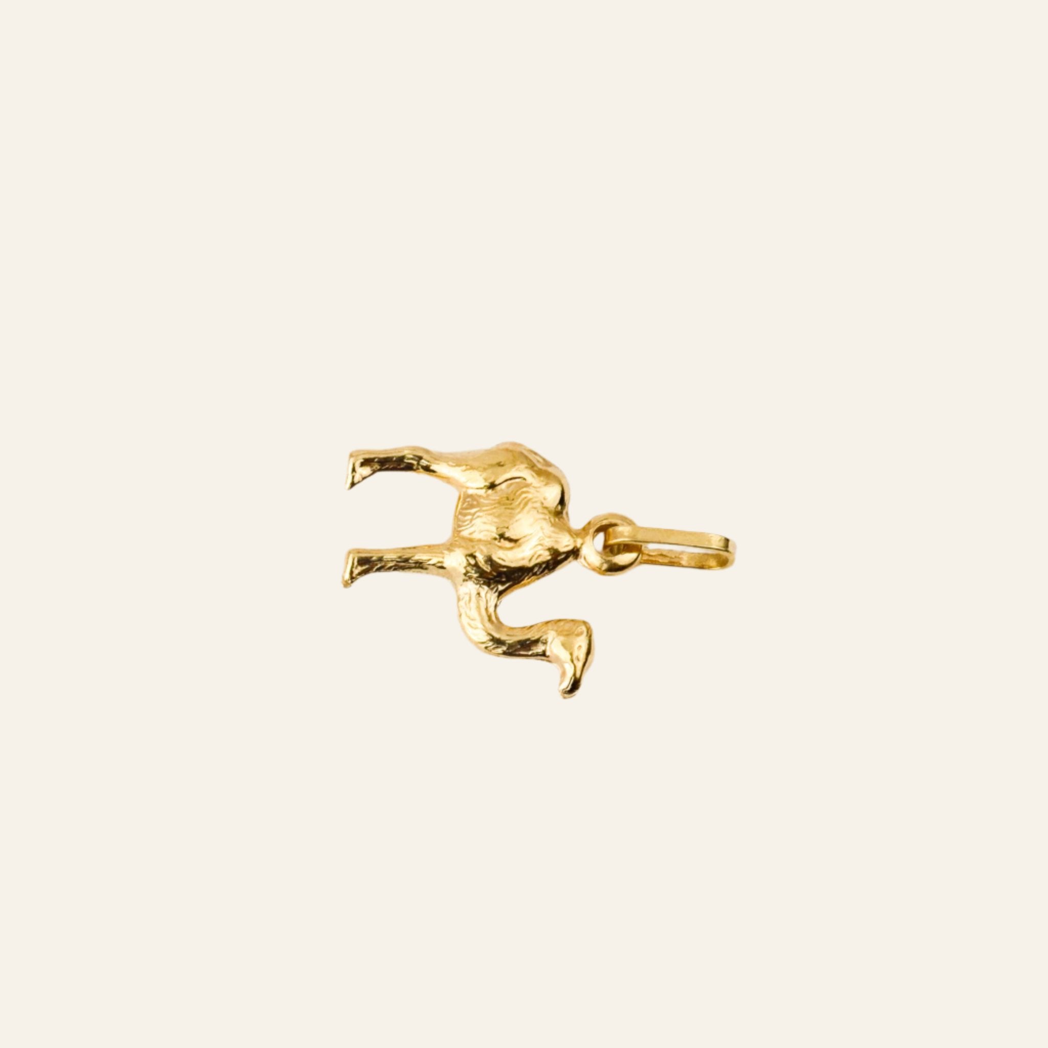 vintage 18k Camel Charm