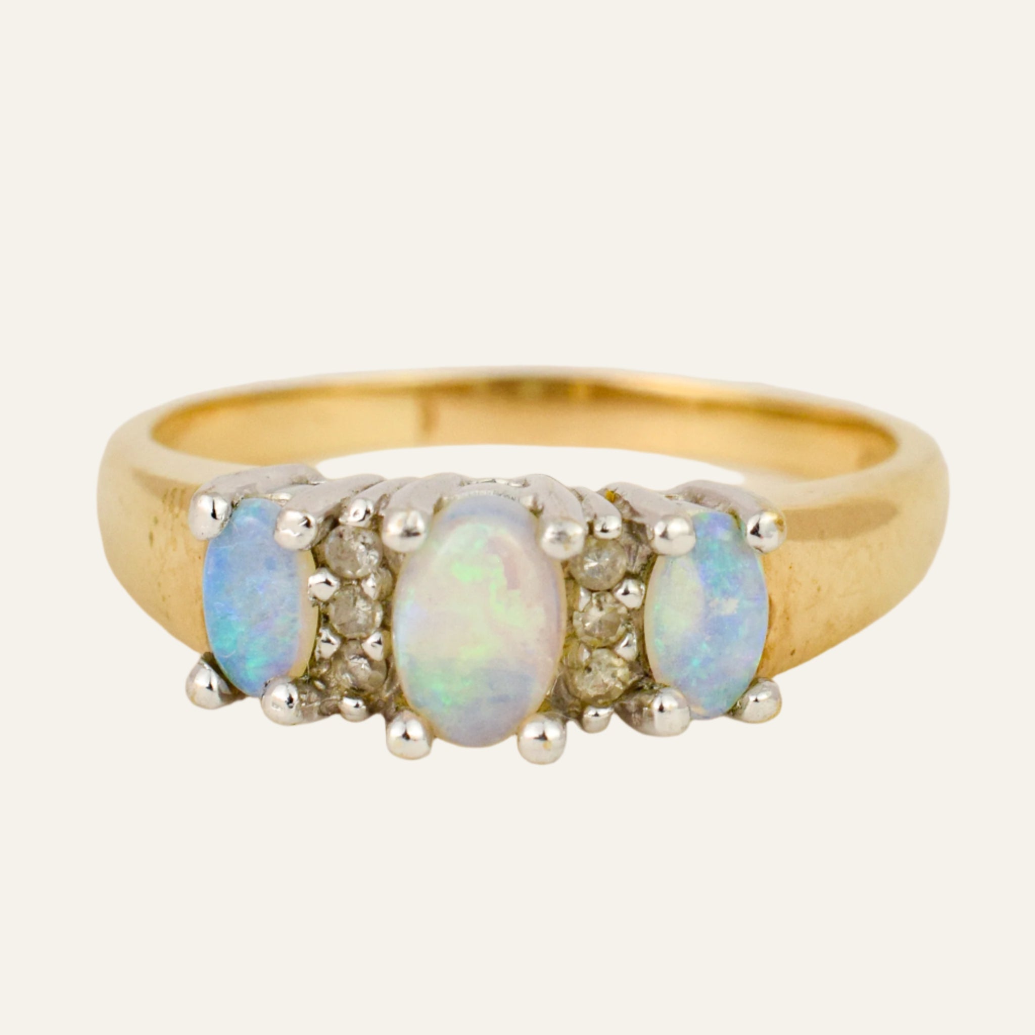 Opal Trilogy Ring