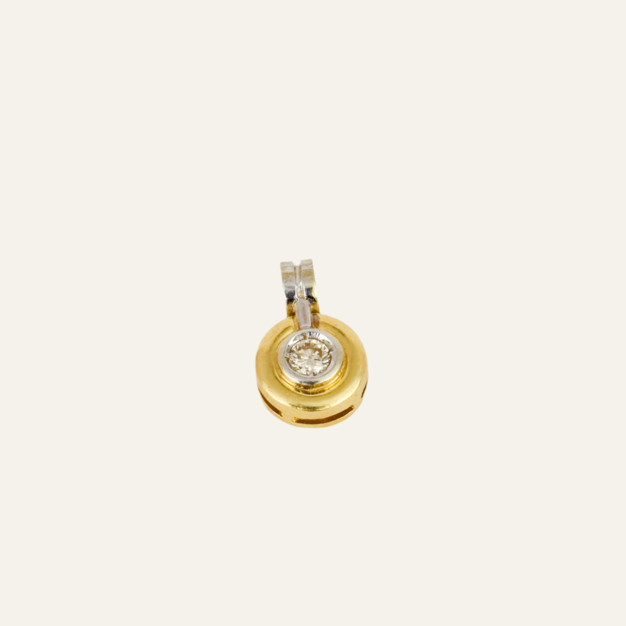 Bezel Set Diamond Pendant