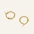 15.7mm Dainty Scalloped Hoops