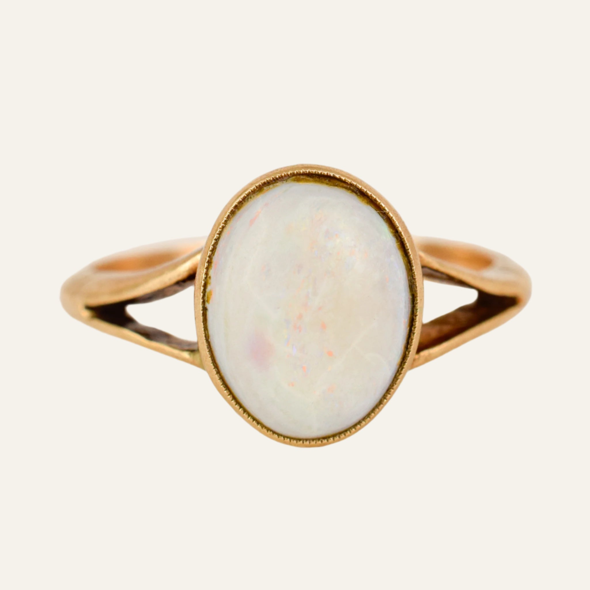 Opal Cabochon Ring