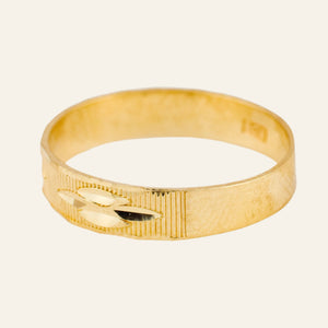 Multi-Texture Gold Band