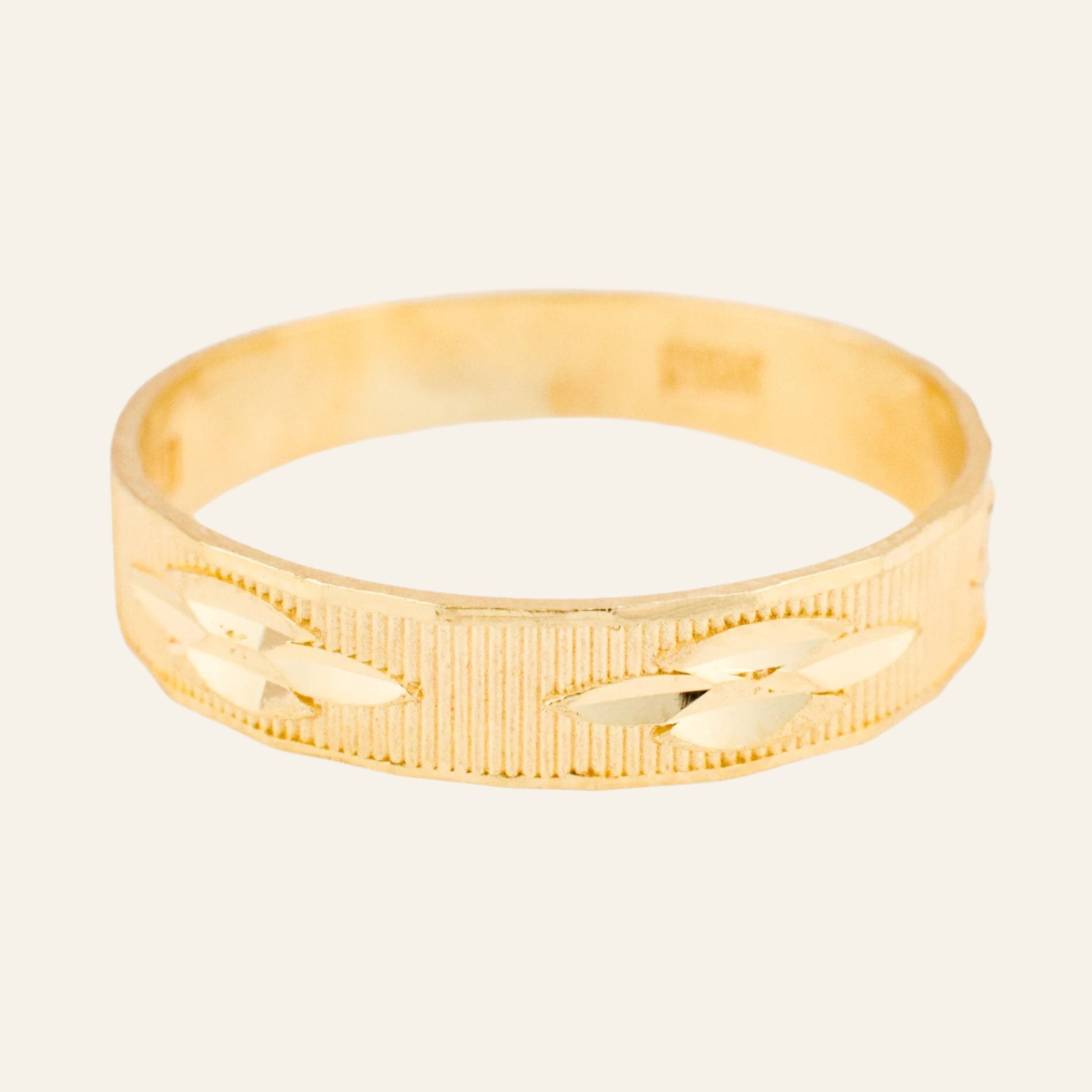 Multi-Texture Gold Band