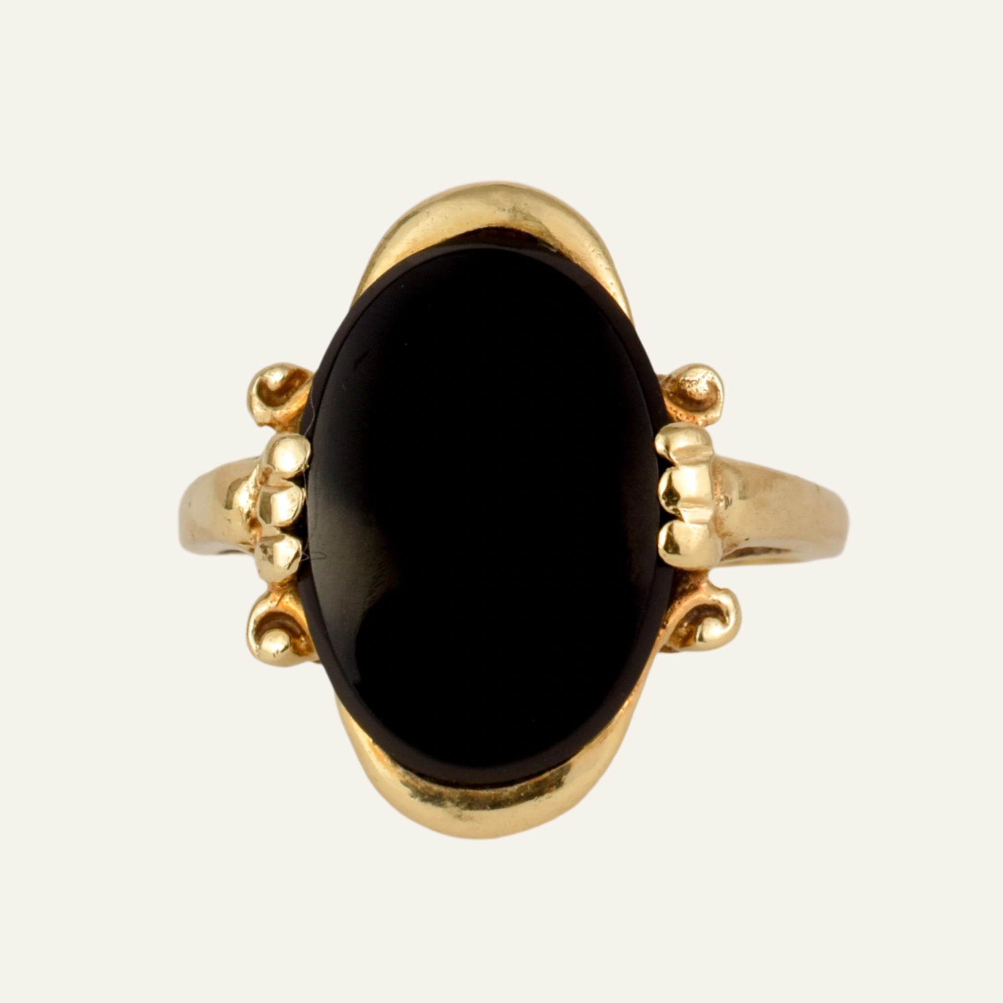 Oval Onyx Ring