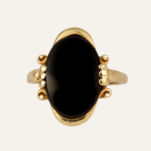 Oval Onyx Ring