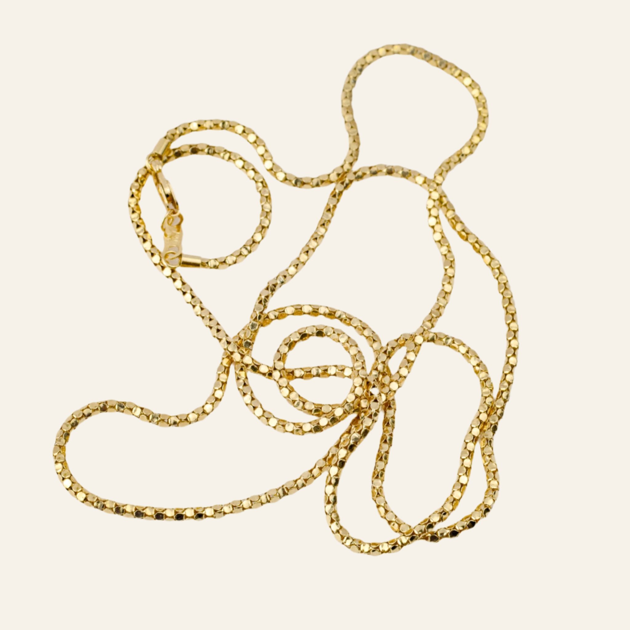 vintage 14k gold 25" Magic Link Chain