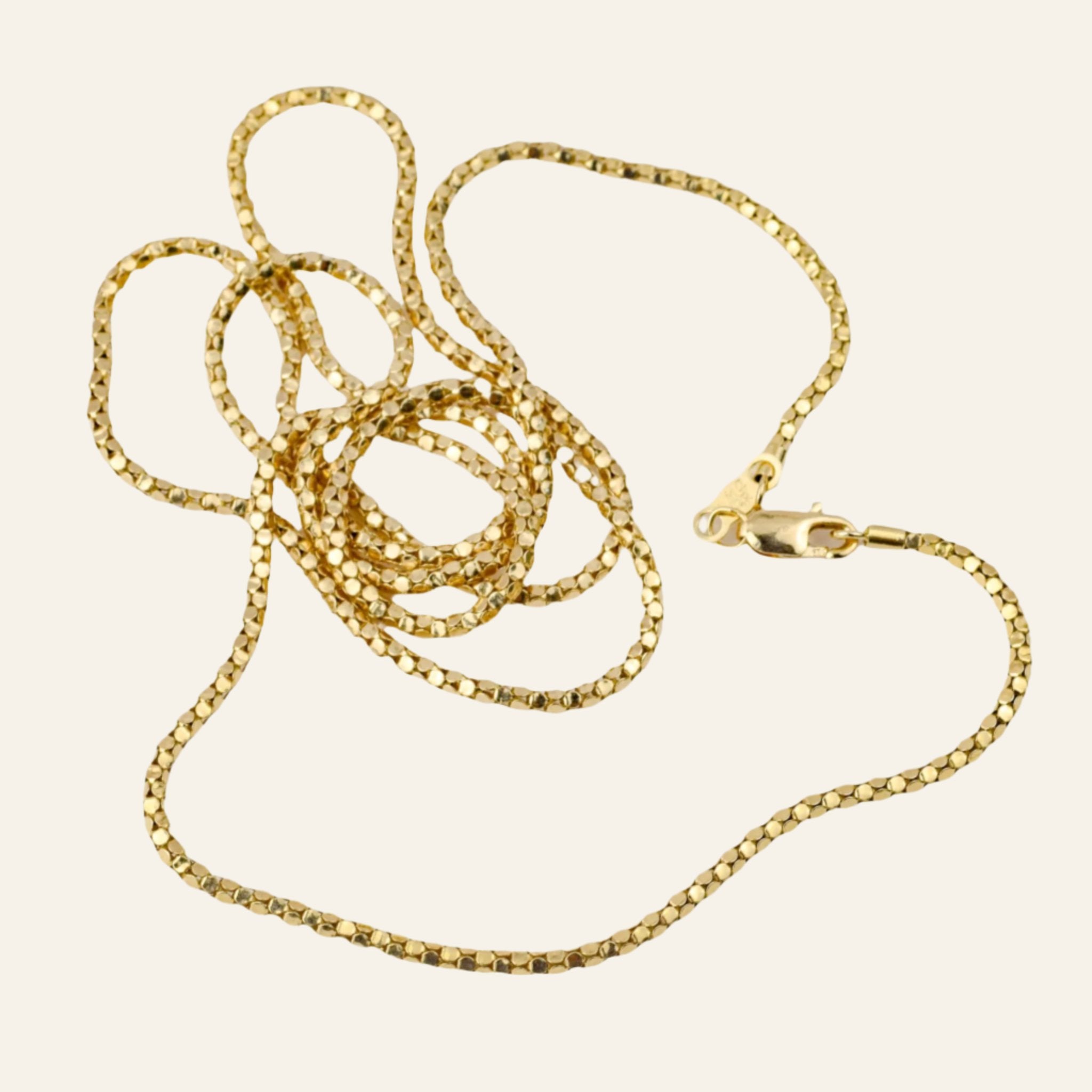 vintage 14k gold 25" Magic Link Chain