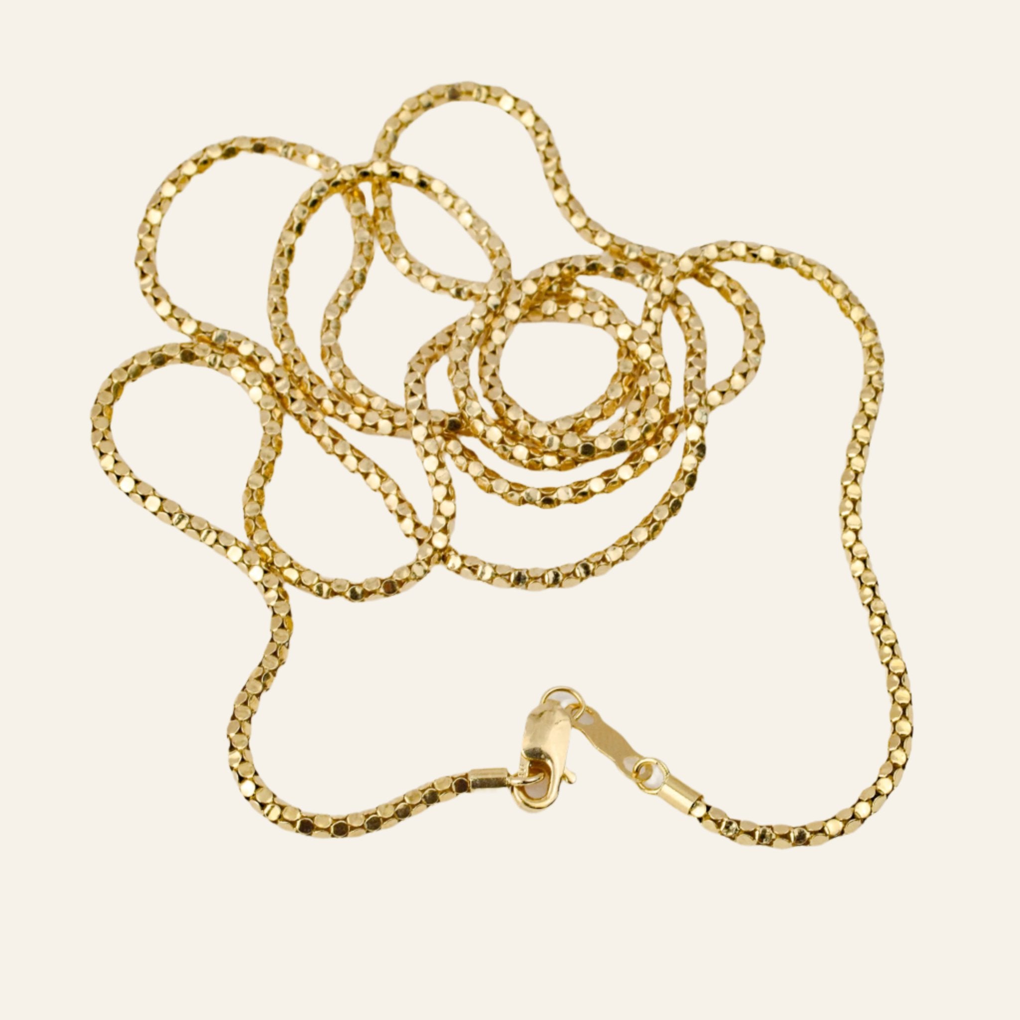 vintage 14k gold 25" Magic Link Chain
