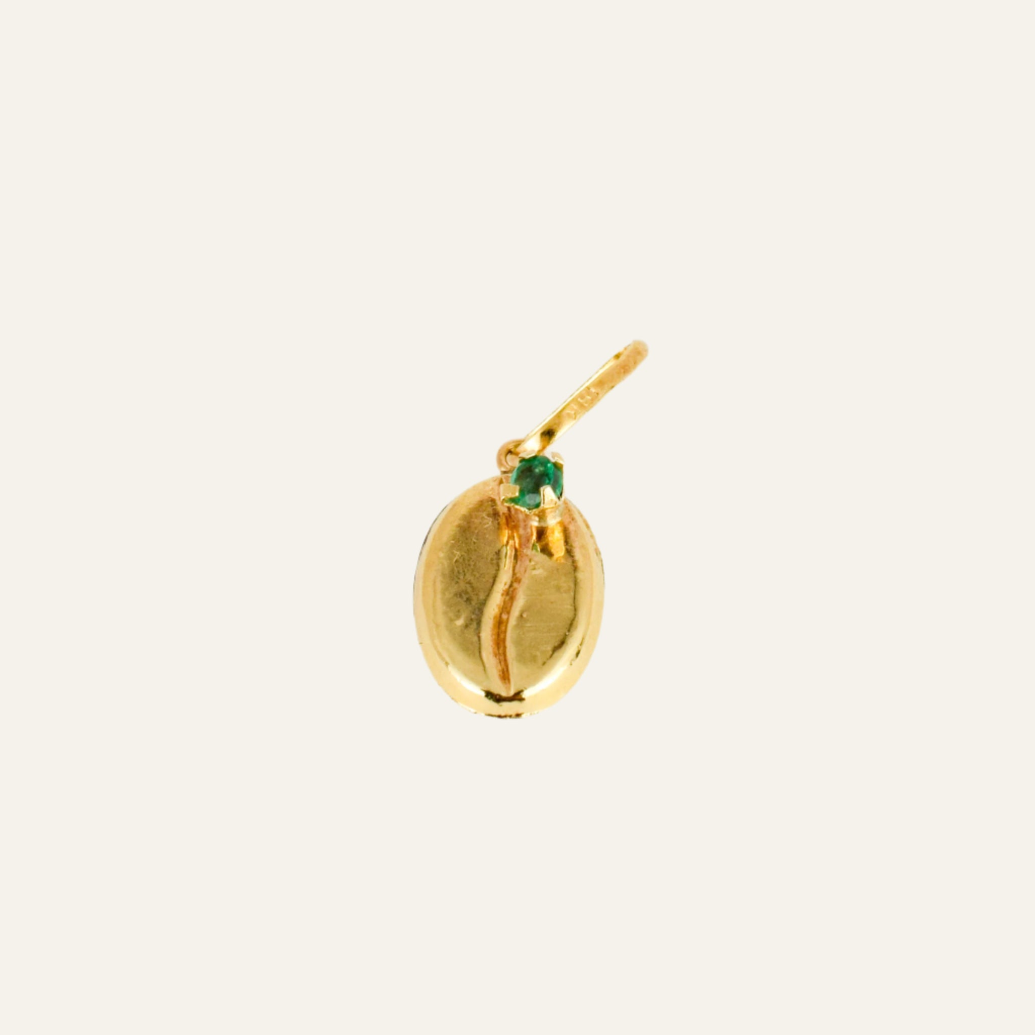 Vintage Oval Emerald Pendant