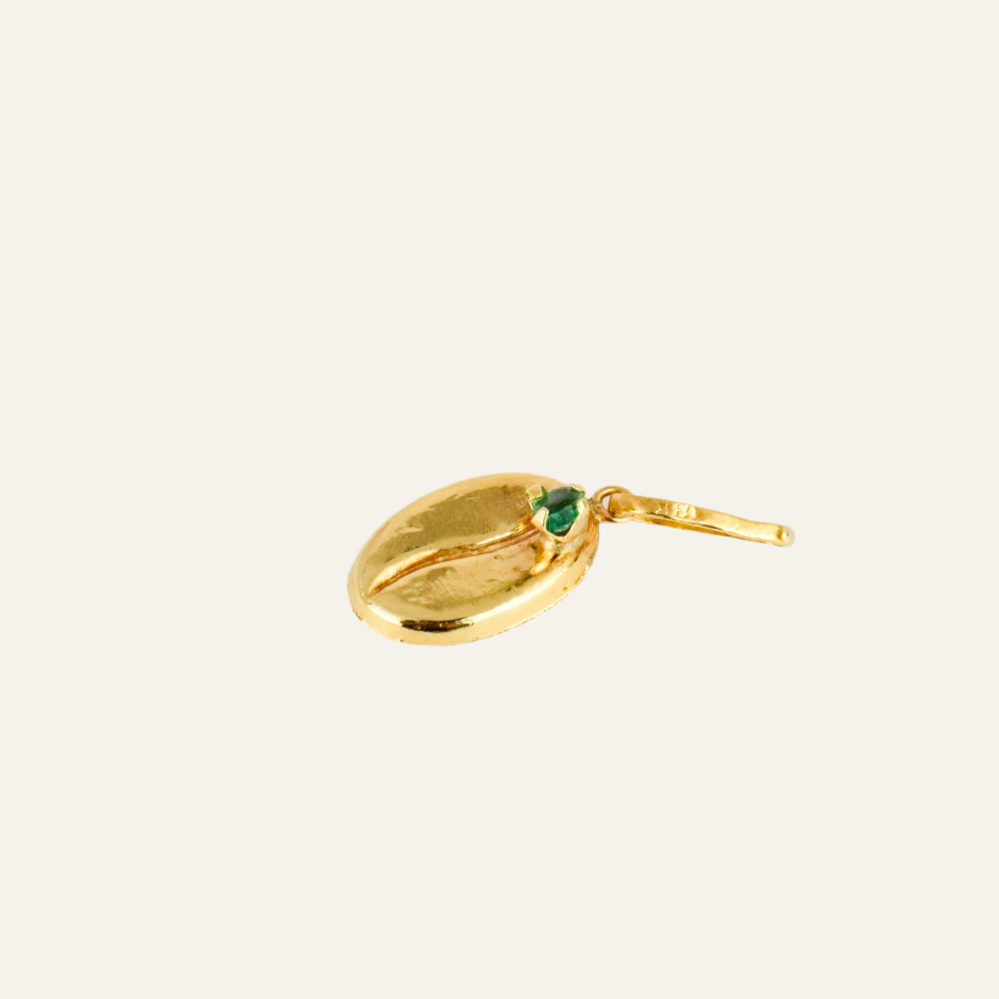 Vintage Oval Emerald Pendant