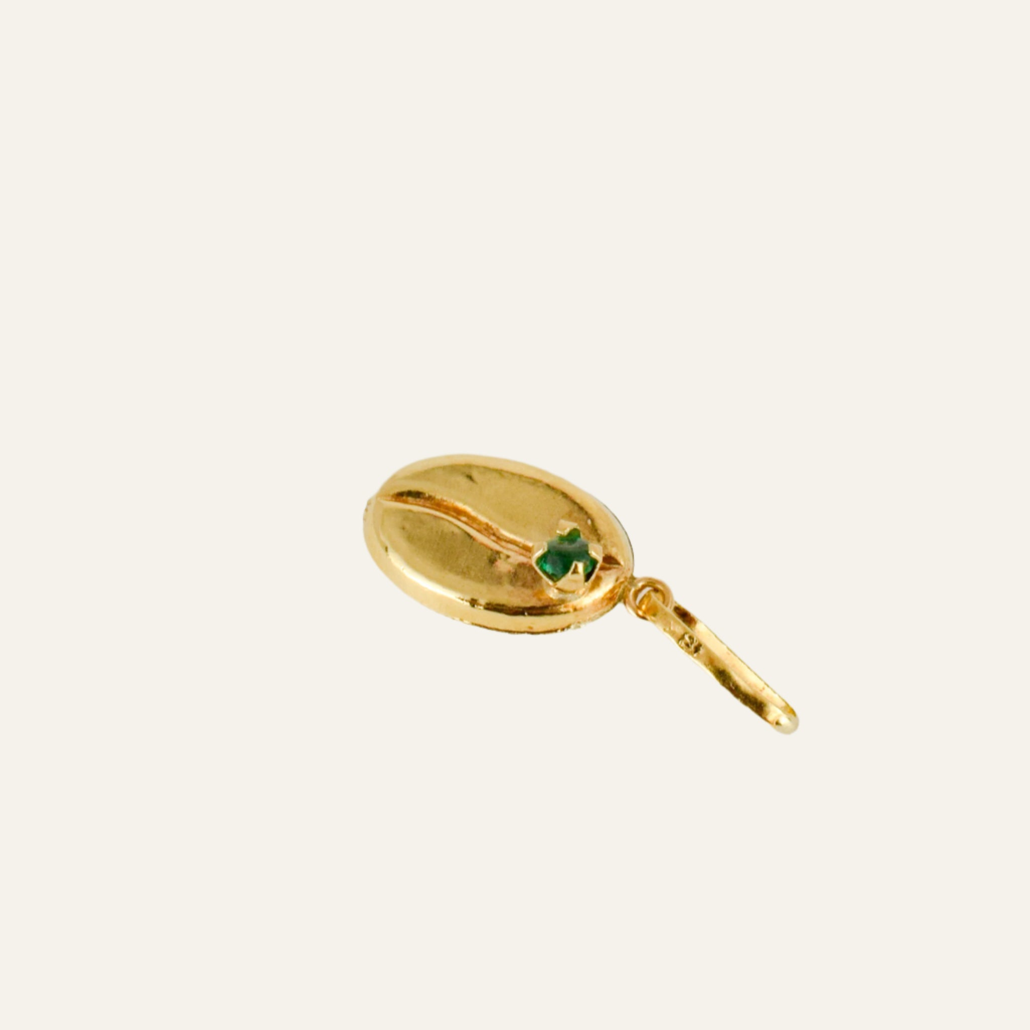 Vintage Oval Emerald Pendant