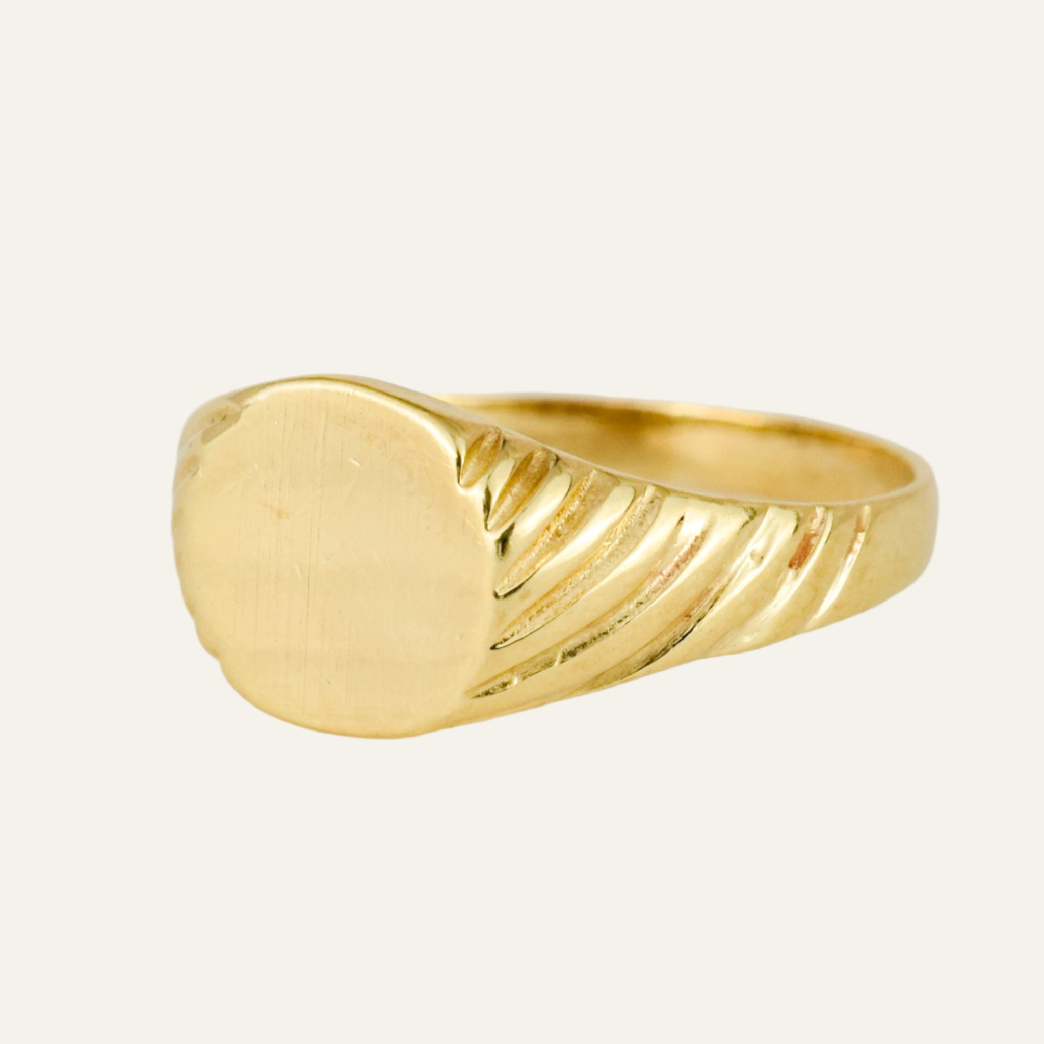 Vintage Oval Blank Signet