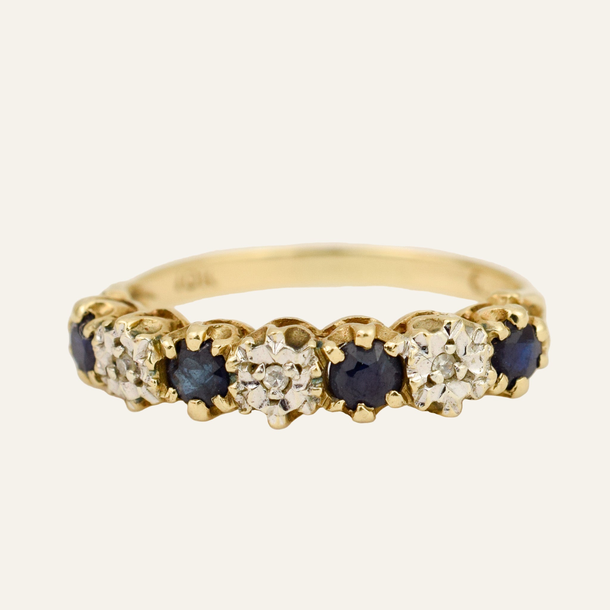 Vintage Sapphire and Diamond Ring