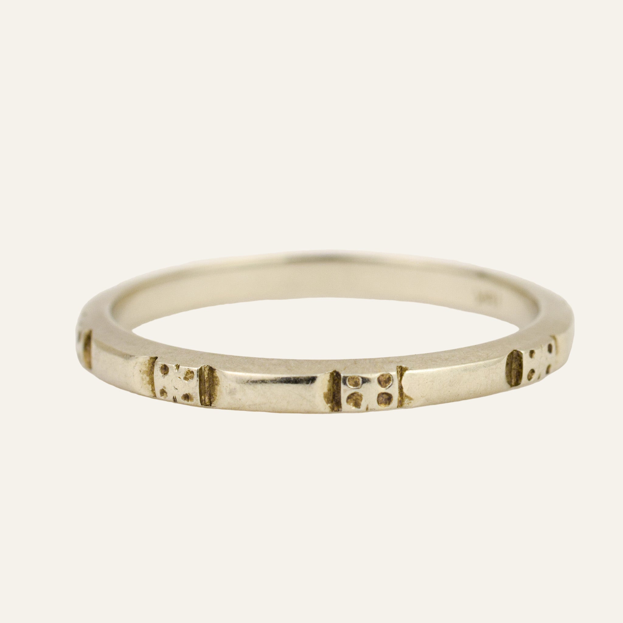 White Gold Orange Blossom Band