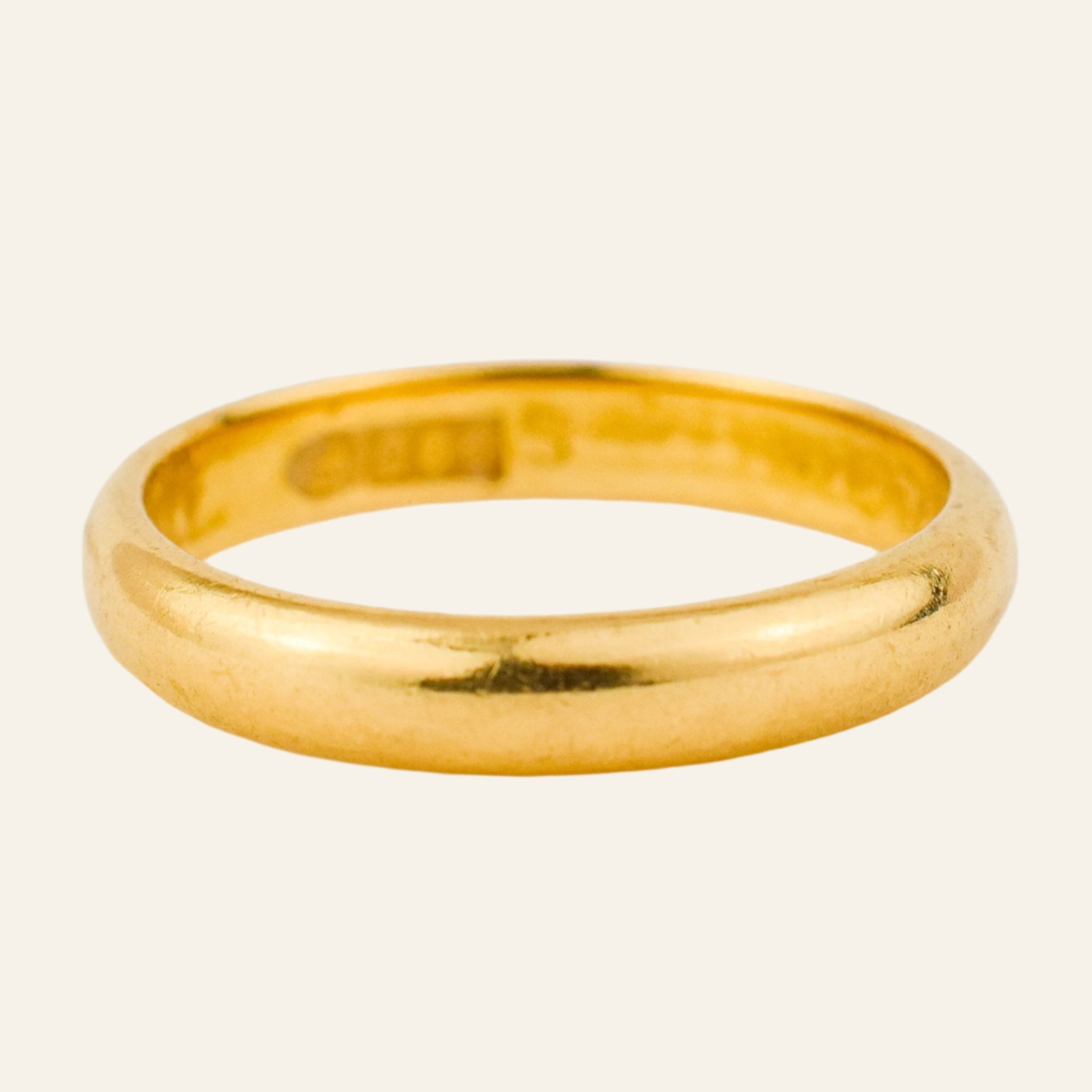 antique 22k gold wedding band