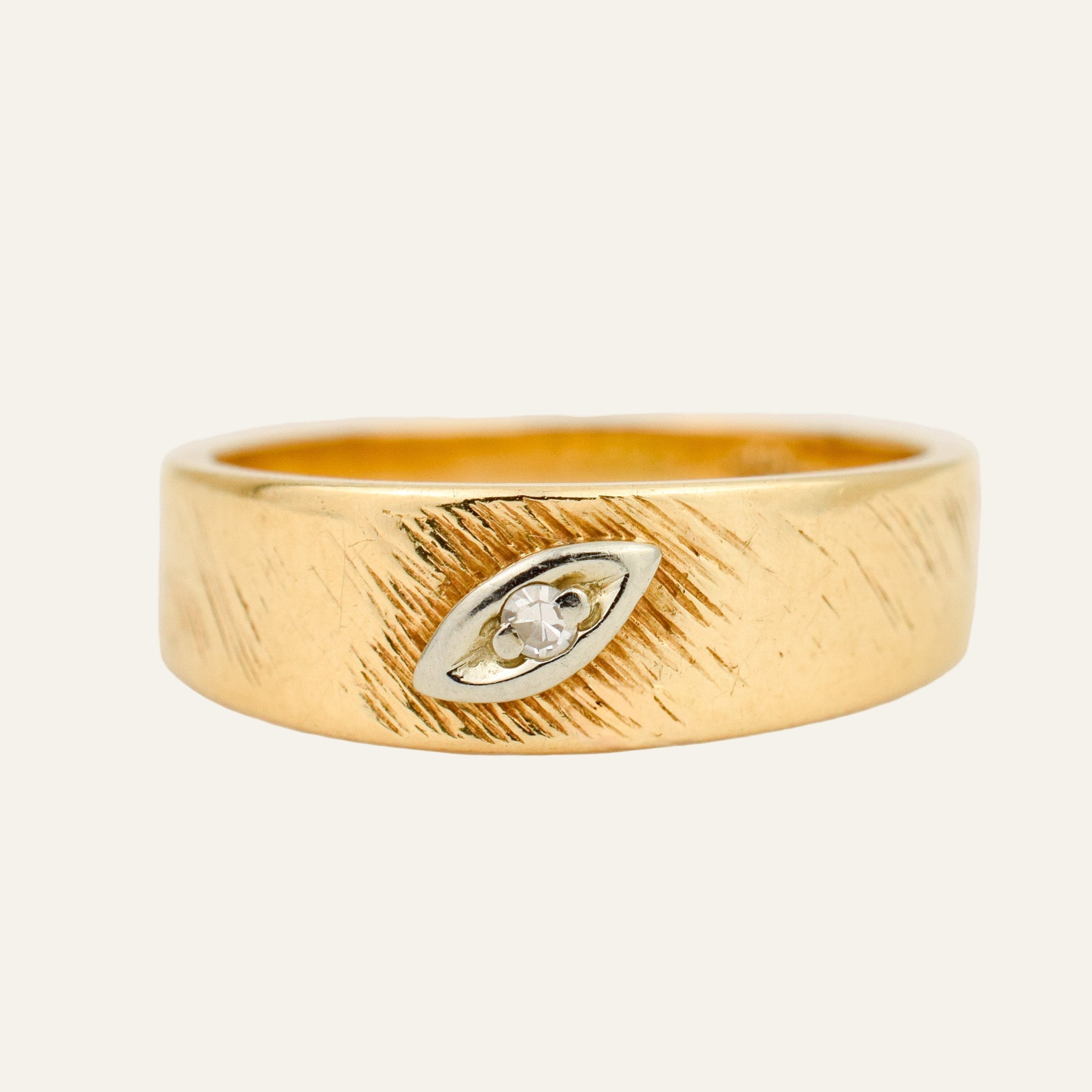 Marquise Detail Diamond Band