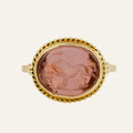 Glass Carved Ring