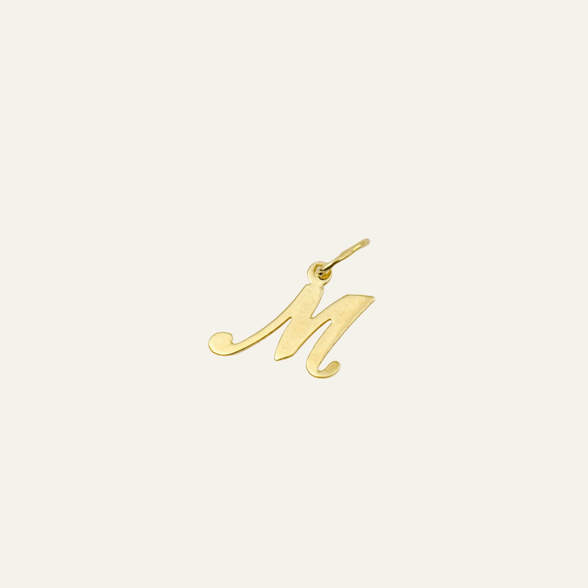 'M' Script Charm