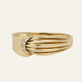 Vintage Multi-Texture Bypass Ring