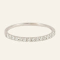vintage half eternity wedding band 15 Diamond Dainty Ring