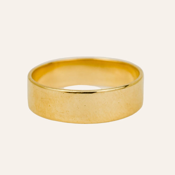 5mm Flat Edge Gold Band