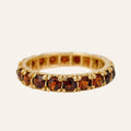 Garnet Eternity Band