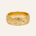 7.8mm Floral Etched Band