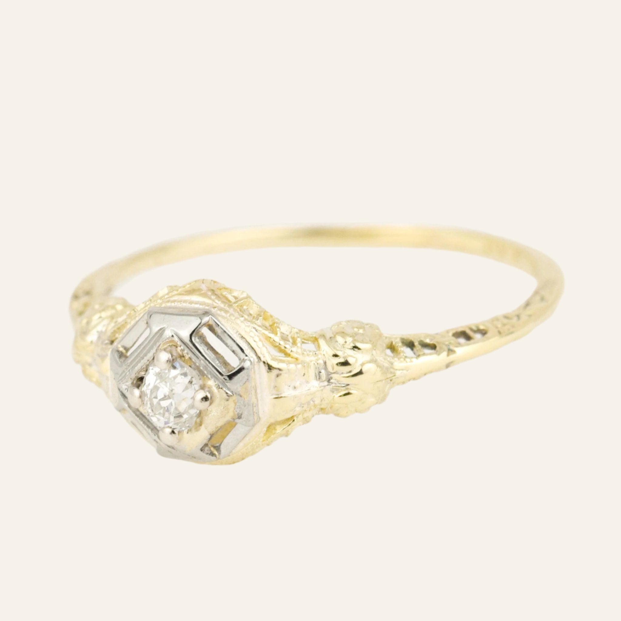 antique Art Deco Engagement Ring