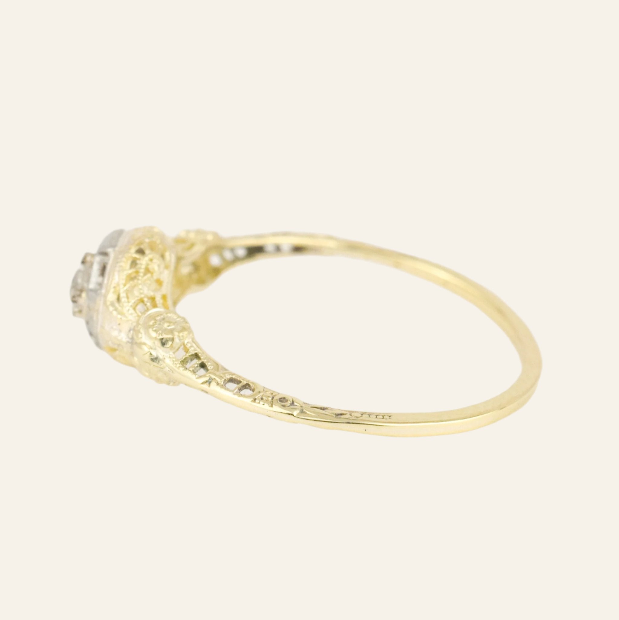 antique Art Deco Engagement Ring