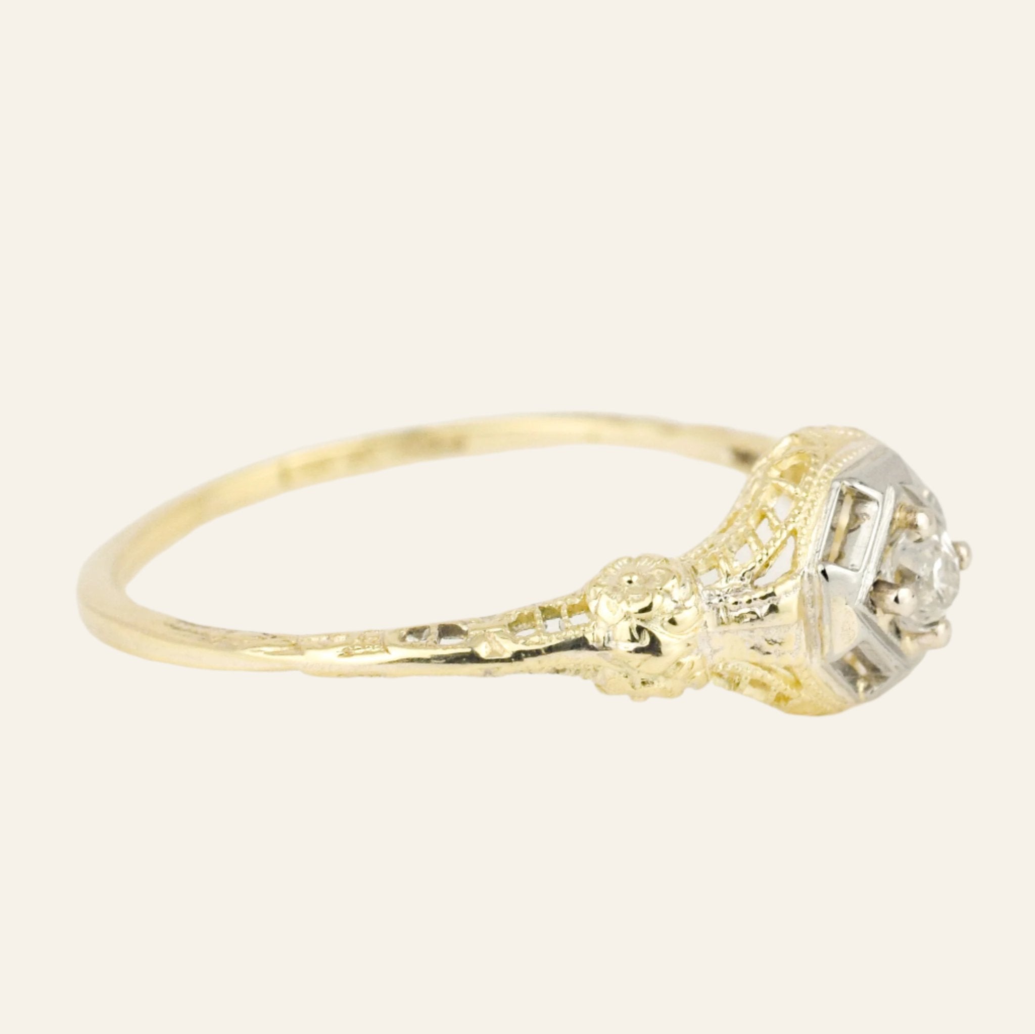 antique Art Deco Engagement Ring