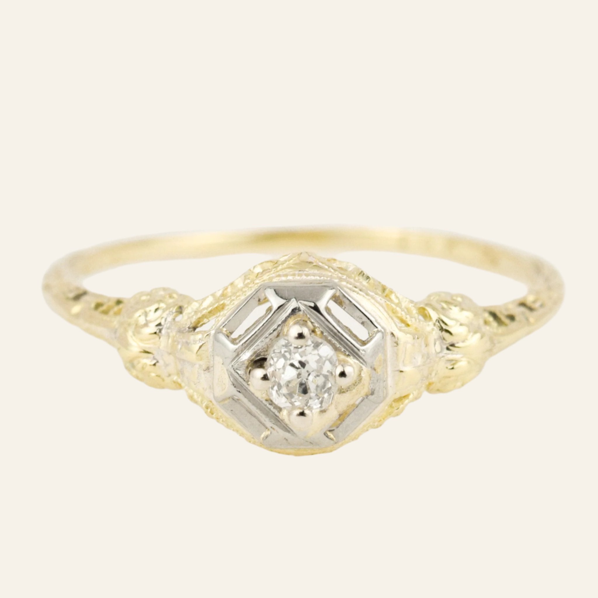 antique Art Deco Engagement Ring