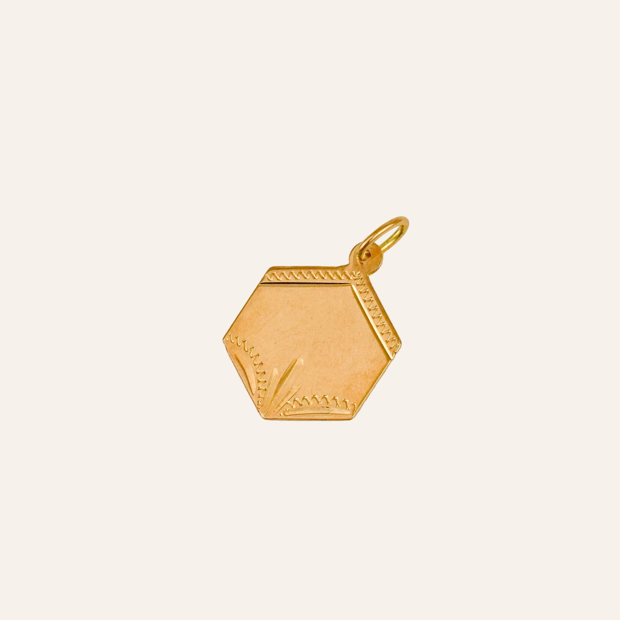 Engraveable Art Deco-Style Pendant