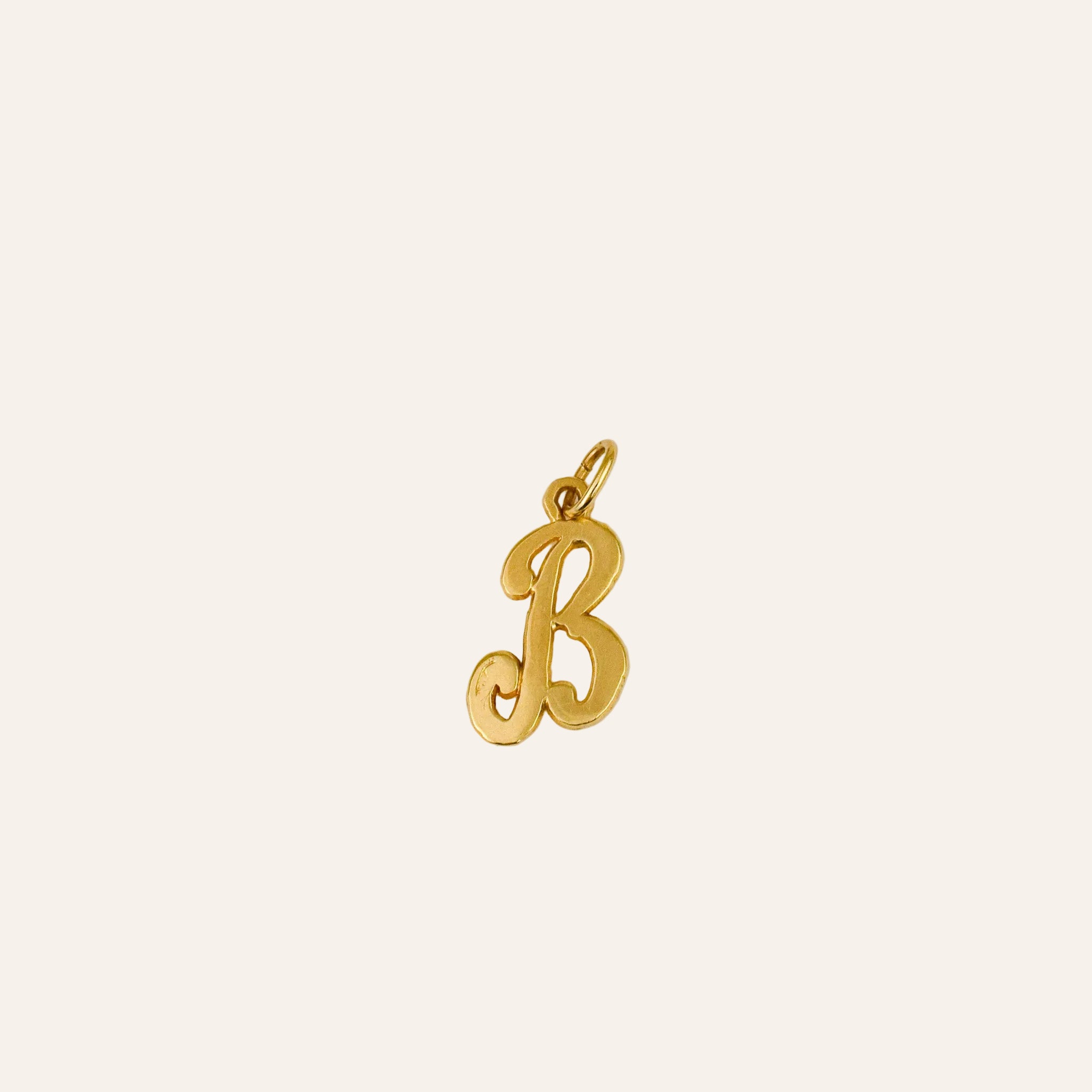 Cursive 'B' Charm